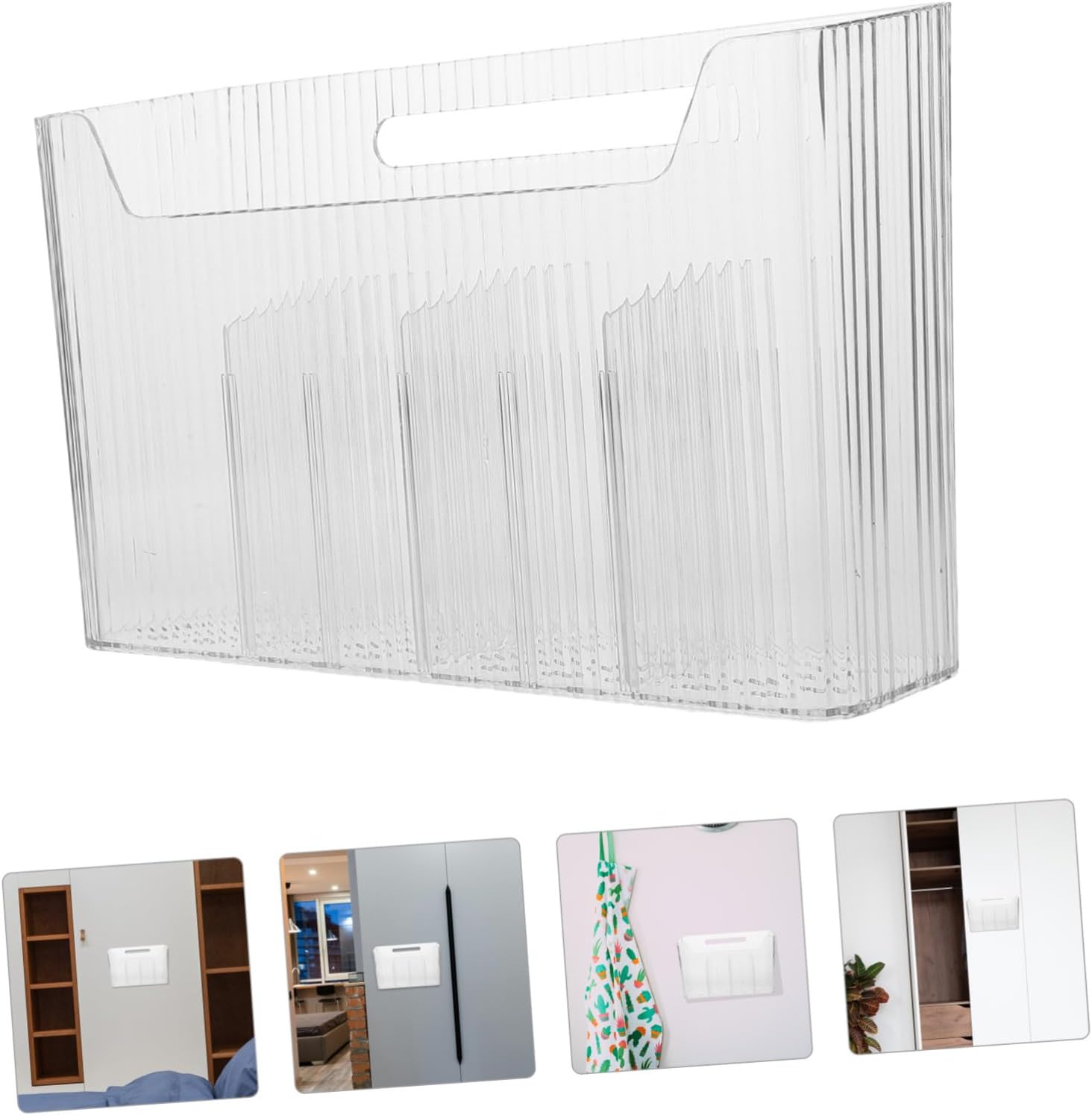 Bathroom Organizers Wall-mounted Storage Rack Adhesive Cabinet Door Organizer for Pantry Wall Sundry Holder