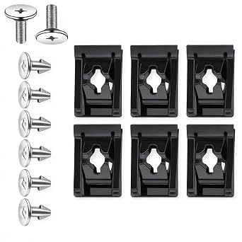 Lower Engine Cover Pin Screws & Splash Shield Clips, Skid Plate Bolts, Radiator Engine Access Cover Pins, Car Fastener Clips for Honda Civic, Accord, CRV & Acura Durable Replacement Parts 14