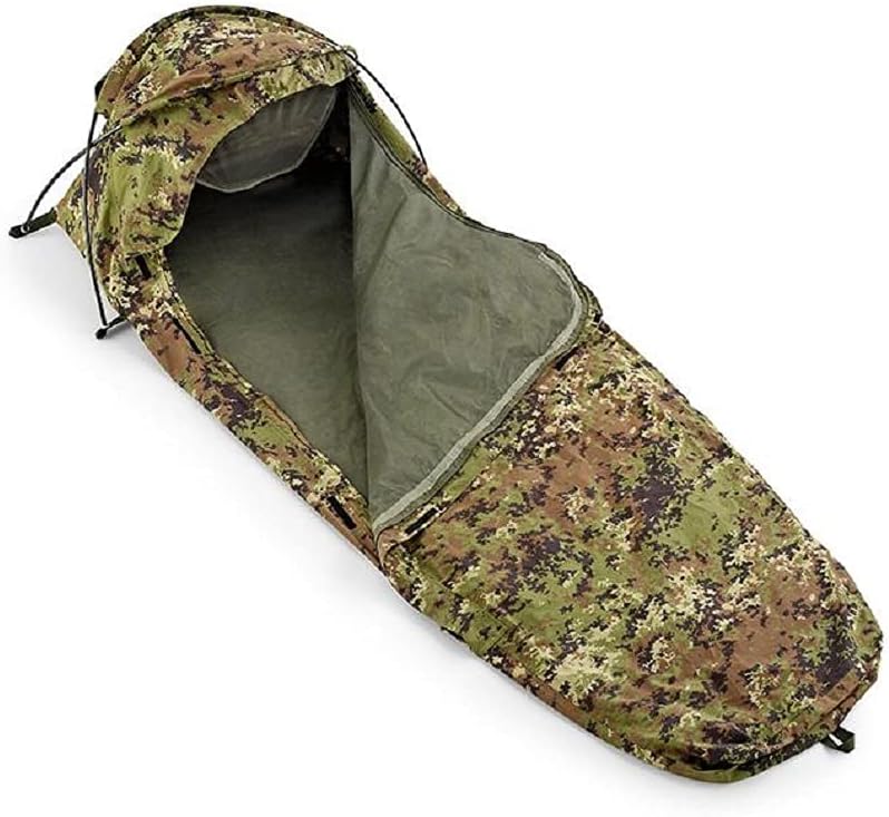 Bivi Tent + Compression Bag Italian Camo Defcon 5 for Camping, Tent Camping