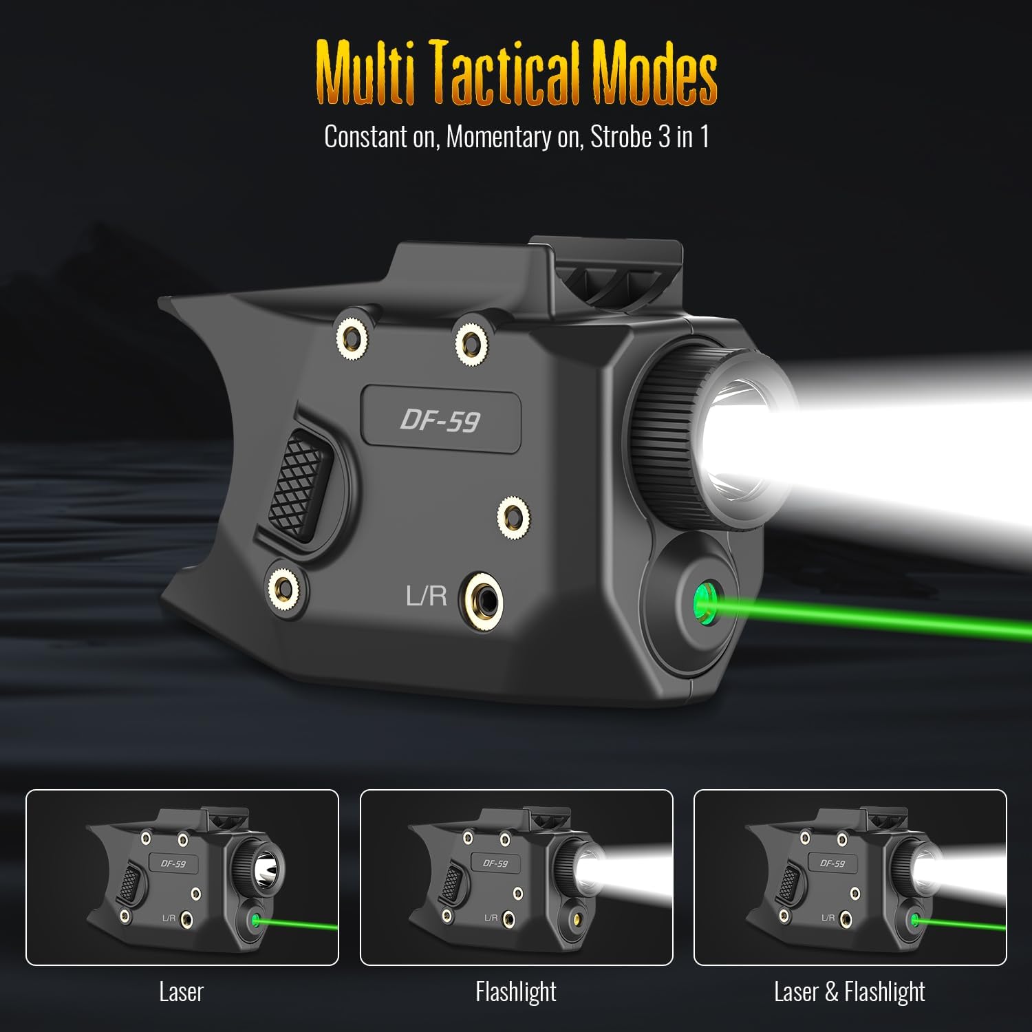 Defentac 600 Lumens Pistol Light Laser Combo is Compatible with SIG Sauer P238/ P938 Only