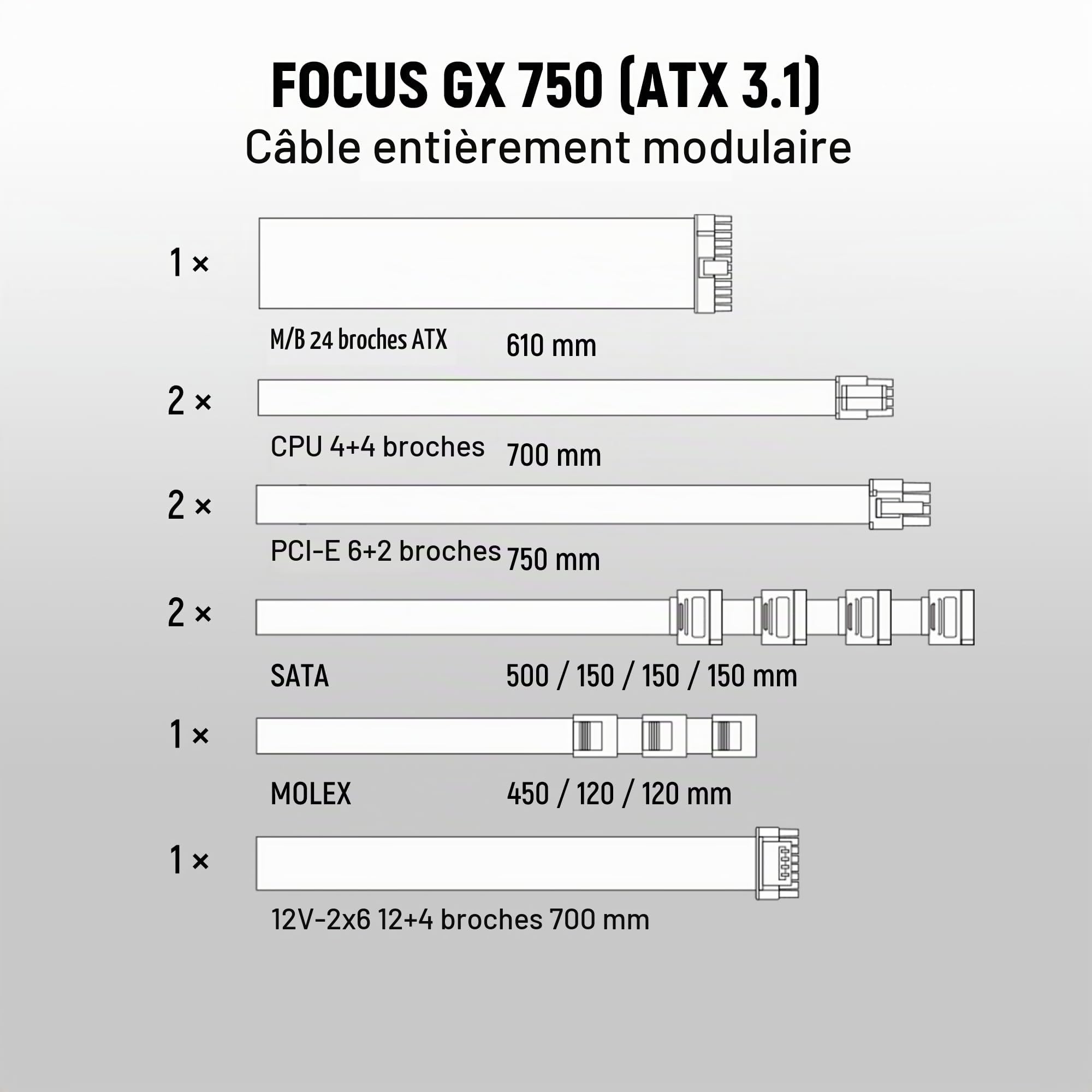 Seasonic PC-Netzteil FocuS-GX-750-V4-White / Focus GX-750 Wei?