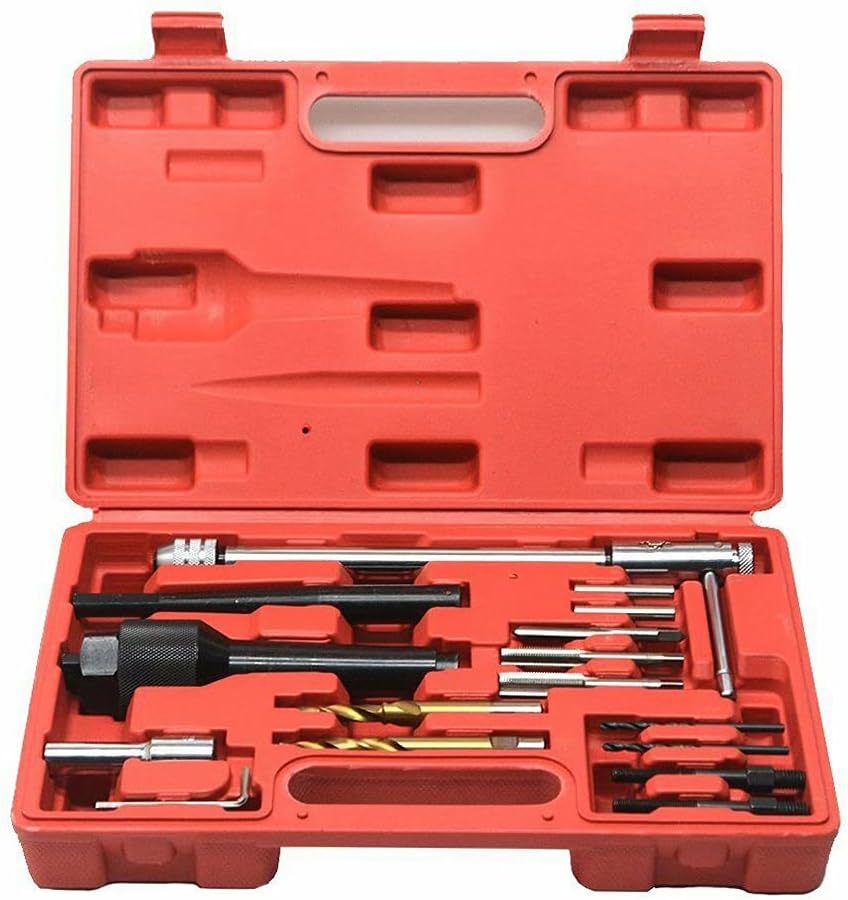 16Pcs Glow Plug Removal Set 8mm 10mm Damaged Extractor Kit