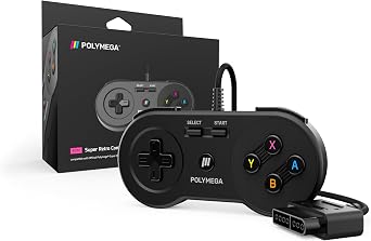 Polymega®スーパーレトロコントローラーRC02 – SNESスタイルコントローラーポート用有線接続