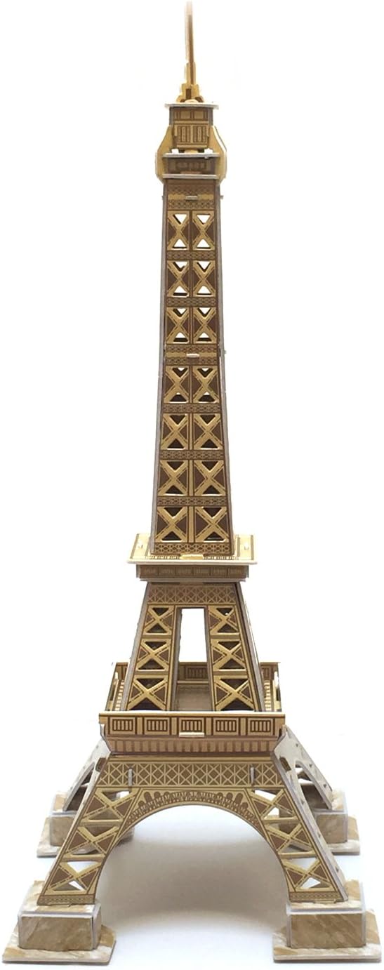 Creative 3D Puzzle Paper Model Eiffel Tower DIY Fun & Educational Toys World Great Architecture Series, 37 Pcs