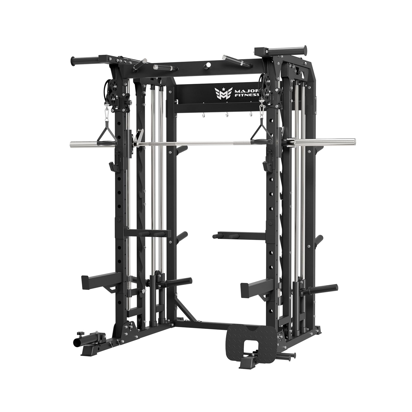 B52 Machine Home Gym with Power Rack, Cable Crossover, Dual Pulley System, Landmine, and Multi-Grip Pull-Up Bar – Heavy-Duty Fitness Equipment for Strength Training and Full-Body Workouts