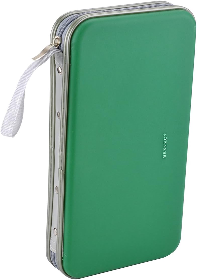 72 Capacity Heavy Duty CD DVD Blu-ray Media Case Storage Holder Organizer Wallet (Green) image 4
