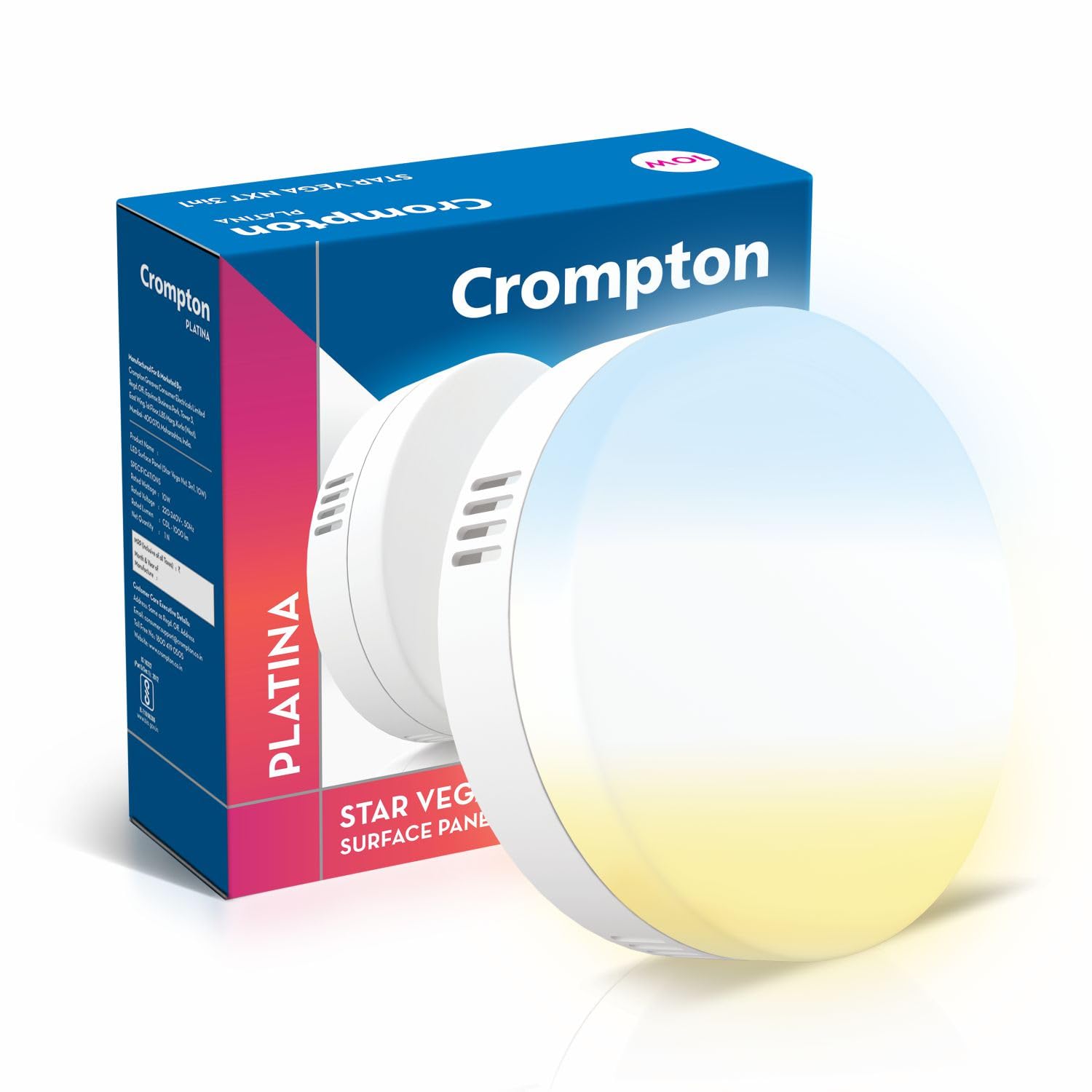 Crompton LED Surface Panel Lights - 8 Pack -9