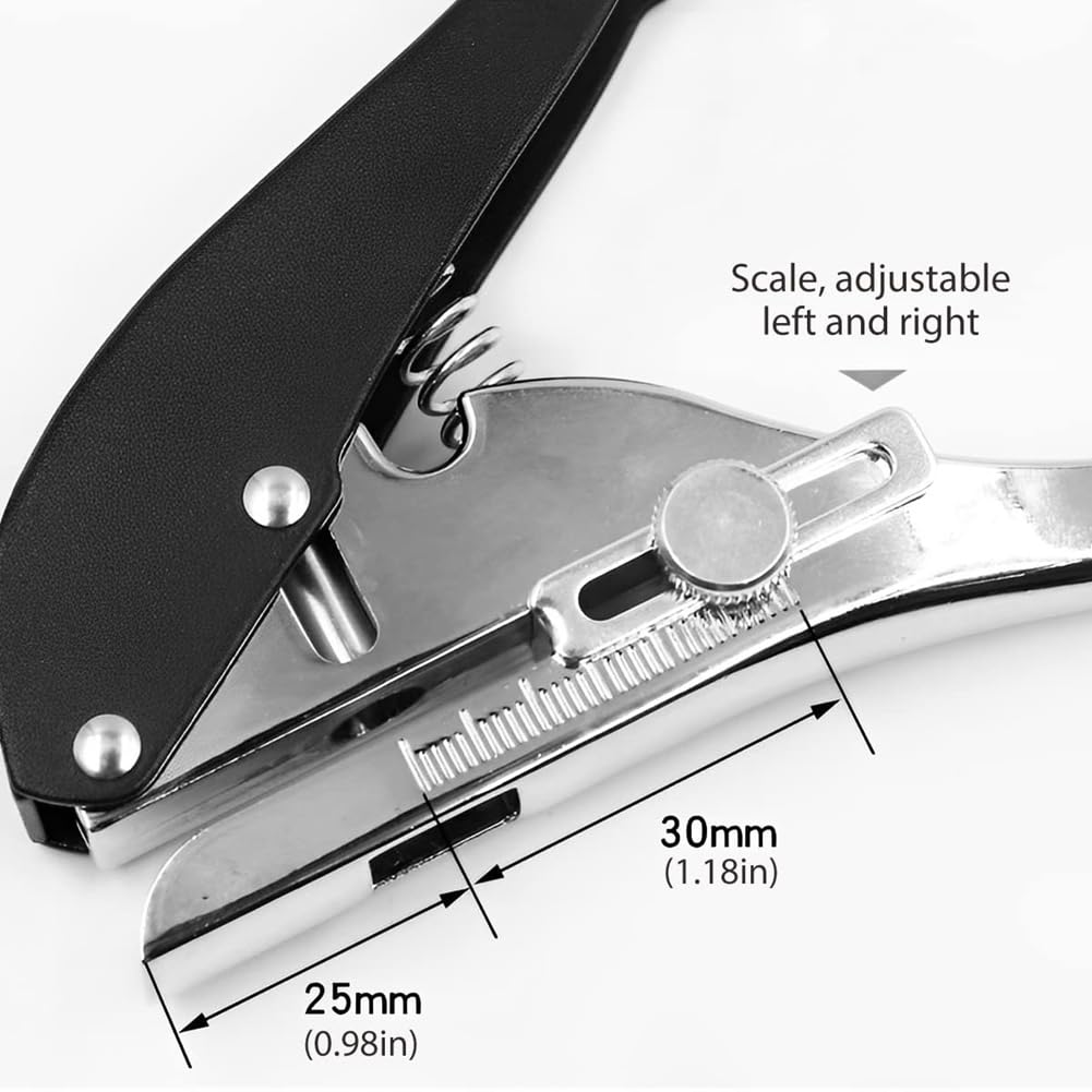 Einlochlocher, Locher 5/16 Zoll (8 mm), 5-teilig, robust, tragbar, handlich, for Karten, einfache Montage