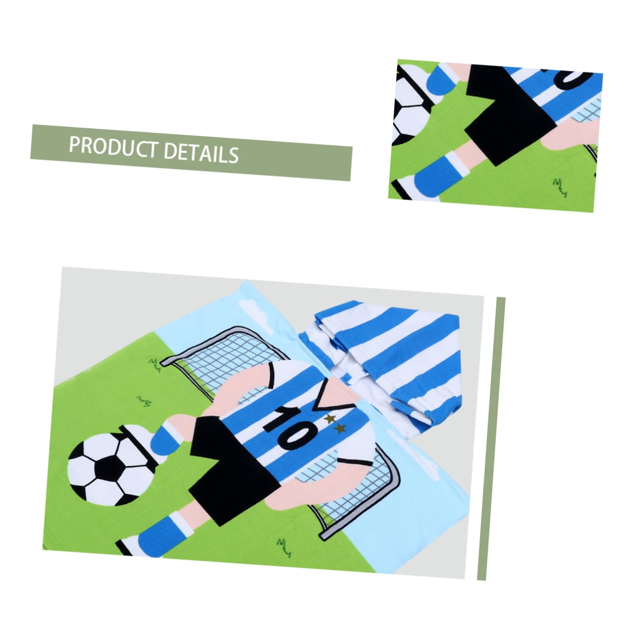 PRETYZOOM 2St Umhang Kinderumhang Kinderbad und Strand weiche Baumwolle Bademantel mit Kapuze handtücher Handtuch Badetuch Babyhandtücher Handtuchmantel für Green