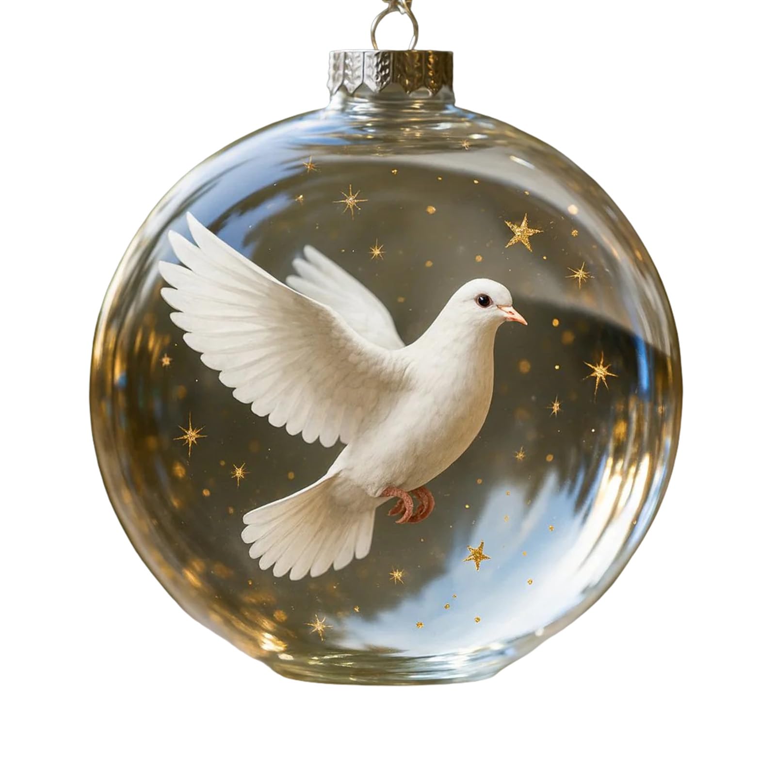 Rkjrtk C Nature’s Birds Rystal Glass Ornament Set, Nature Rystal Plastics Hristmas Ball Ornament Set, Ardinal-Bird Glass Hristmas Tree Decorations, Artisti Homes Decors For Festives Elebration