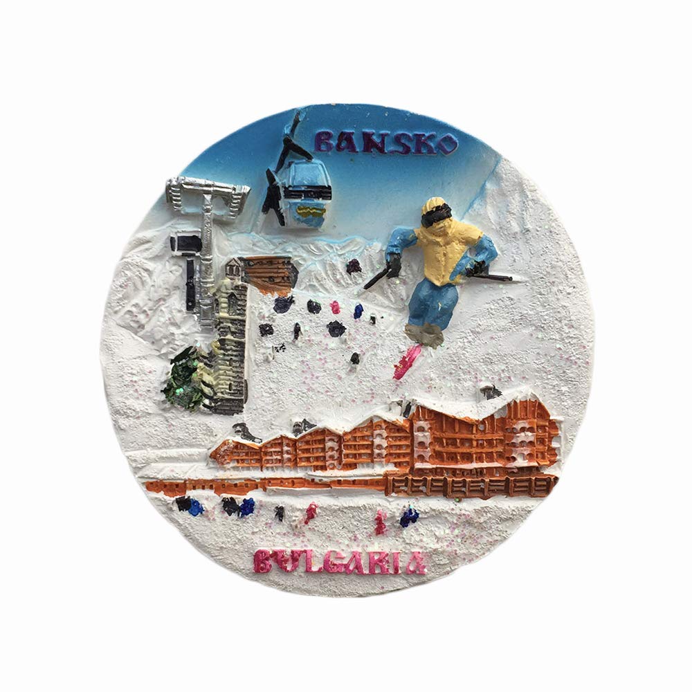 Magnete Frigorifero 3D Bulgaria – Souvenir In Resina Blu 10,5x5 Cm, Attrazione Turistica, Decorazione Casa - 3