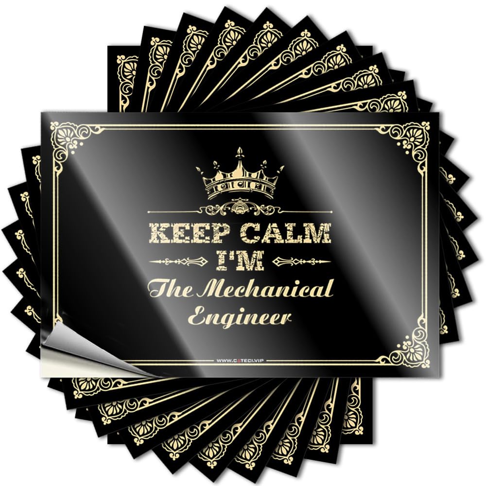 Guys Decal - Cozy Farmers Tumbler Keep Calm I'm The Mechanical Engineer(12X18CM)