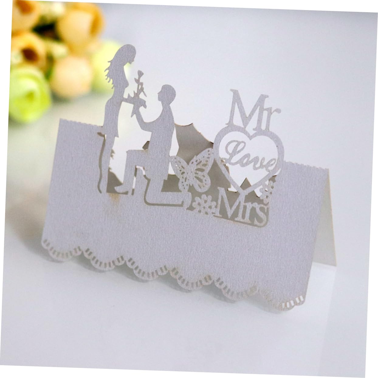 Abaodam 150stücke Elegante Platzkarten Für Hochzeiten Luxuriöse Tischkarten Mit Blumenmuster Weiß Xwk- Für Feierlichkeiten Geburtstagsfeiern Und Besondere Anlässe