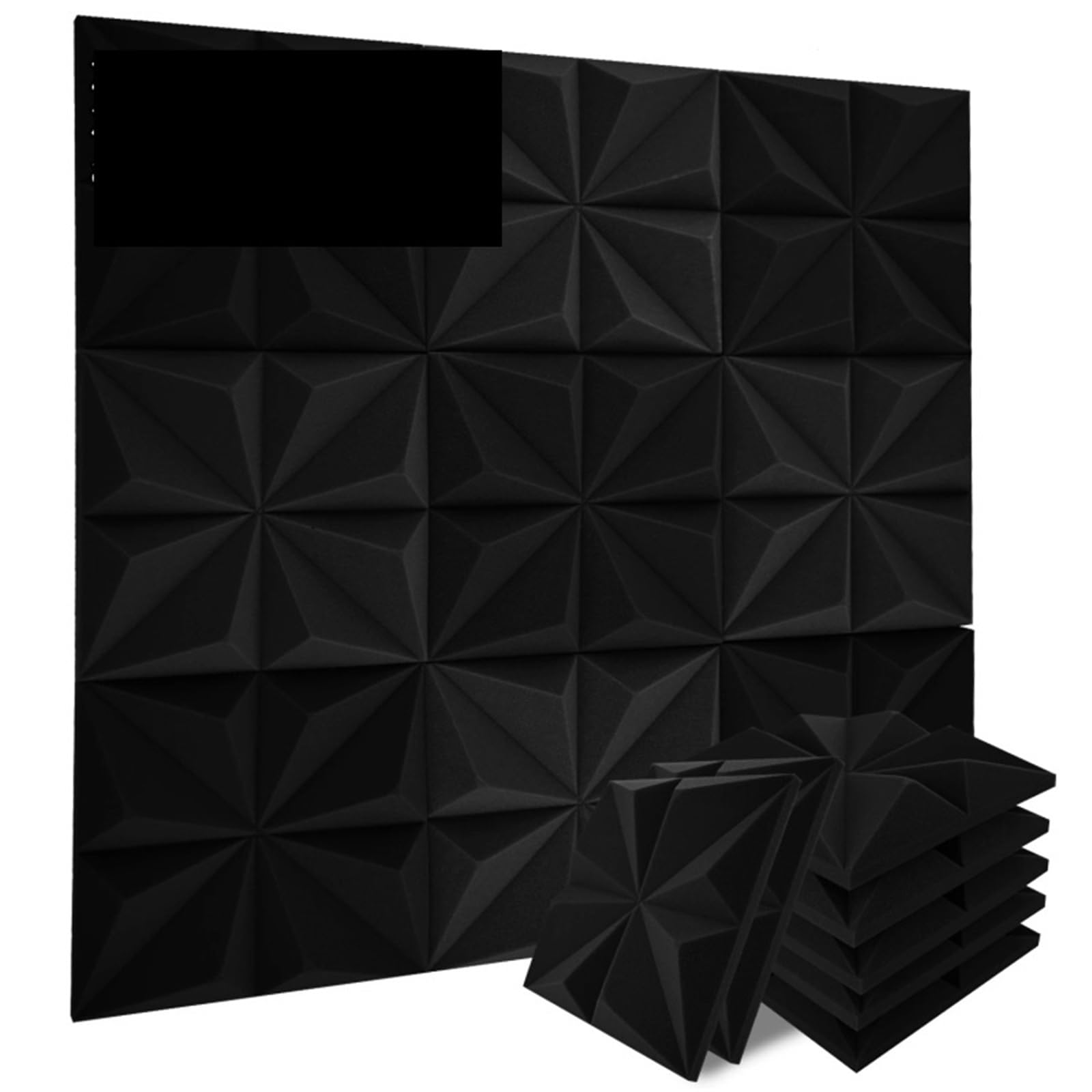 Espuma acústica 12 Uds sonido estudio de música espumas aislamiento ruido insonorizadas paneles Panel pared KTV for el hogar Para amortiguar el sonido