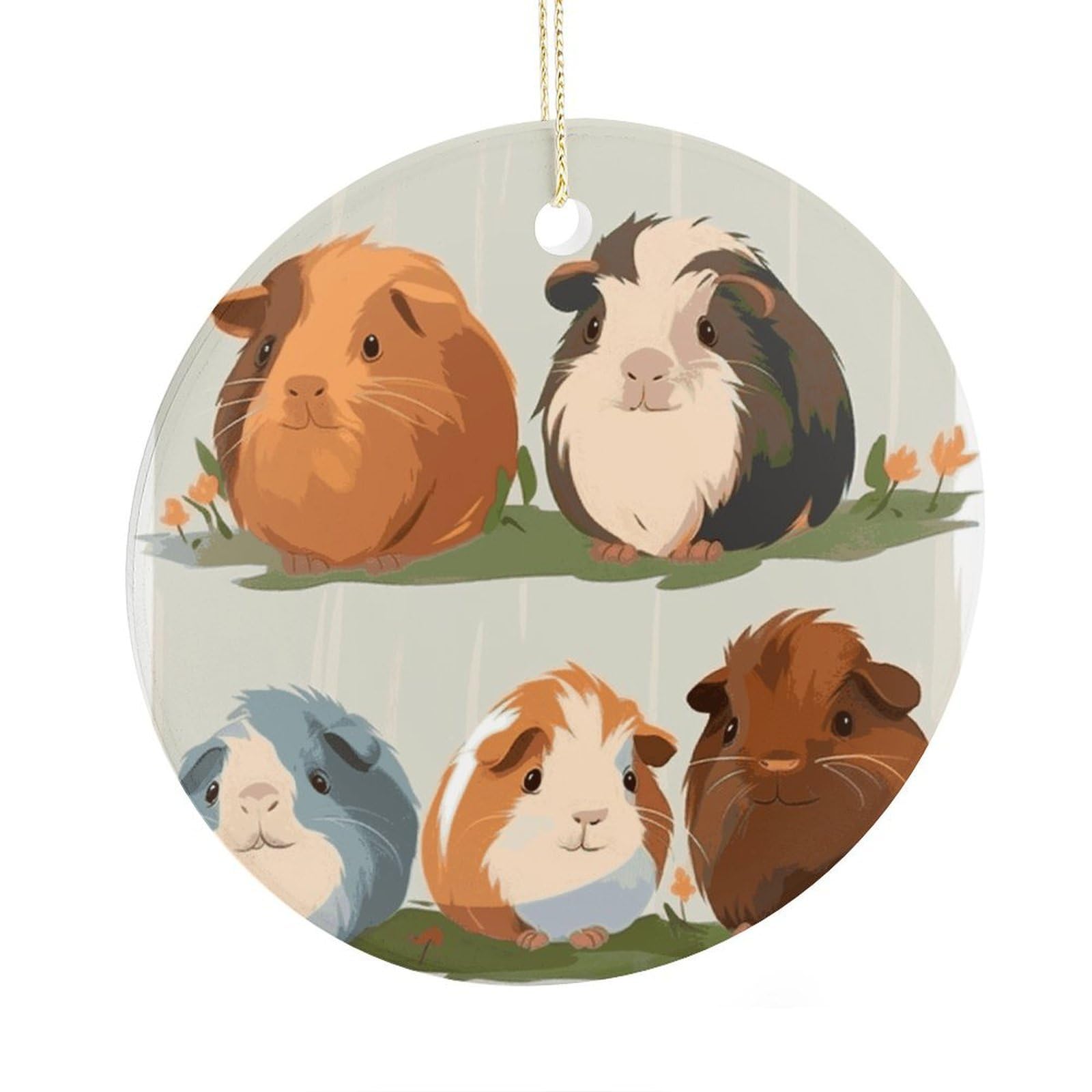 Adfgyerh Style Smiling (8) Ceramic Circular Pendant,2.9 Inch，Hanging Ornament，Gift Exchange Idea Round Ceramic Ornament,For Mom And Daughter，For Home Indoor Outdoor Decor.