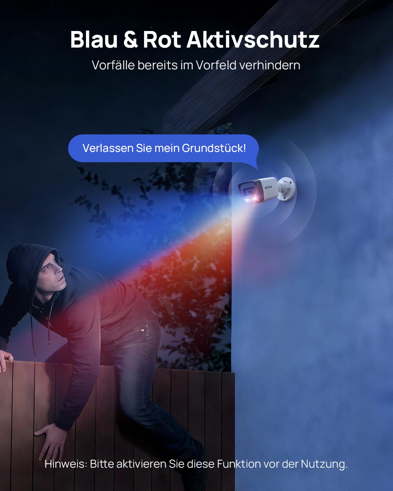 ANNKE PoE IP Kamera 3K HD Überwachungskamera Bullet, Zwei-Wege-Audio | AI Personen- und Fahrzeugerkennung, 30M Nachtsicht, IP67 Wasserdicht für Innen- und Außenbereich