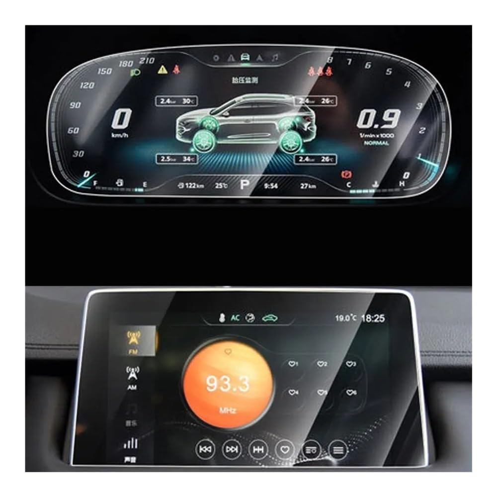 Protection d'écran contre traces et rayures pour verre trempé navigation MG HS 2018-2020