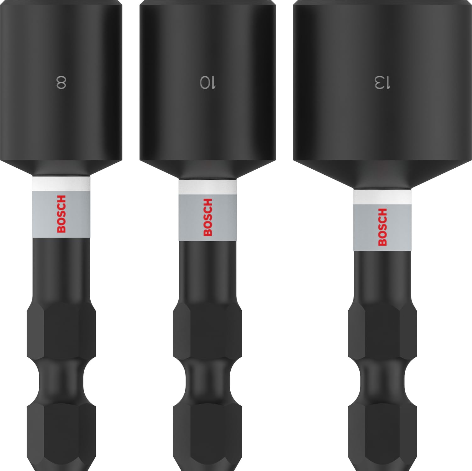 Bosch 3X PRO Nutsetter Impact (99 x 73 mm, Professional Accessory Screwdriver, Screwdriver)