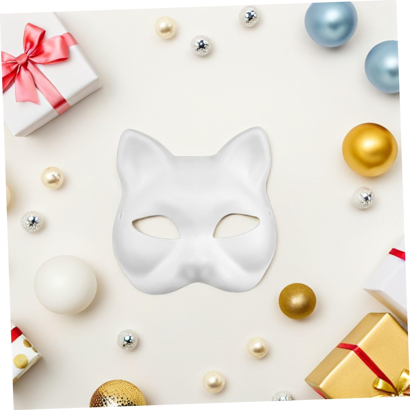 Hohopeti 16 Maschere Vuote da Decorare in Pulp e Volpe Maschere DIY per Halloween e Feste Tema Facili da Dipingere e Personalizzare per Adulti