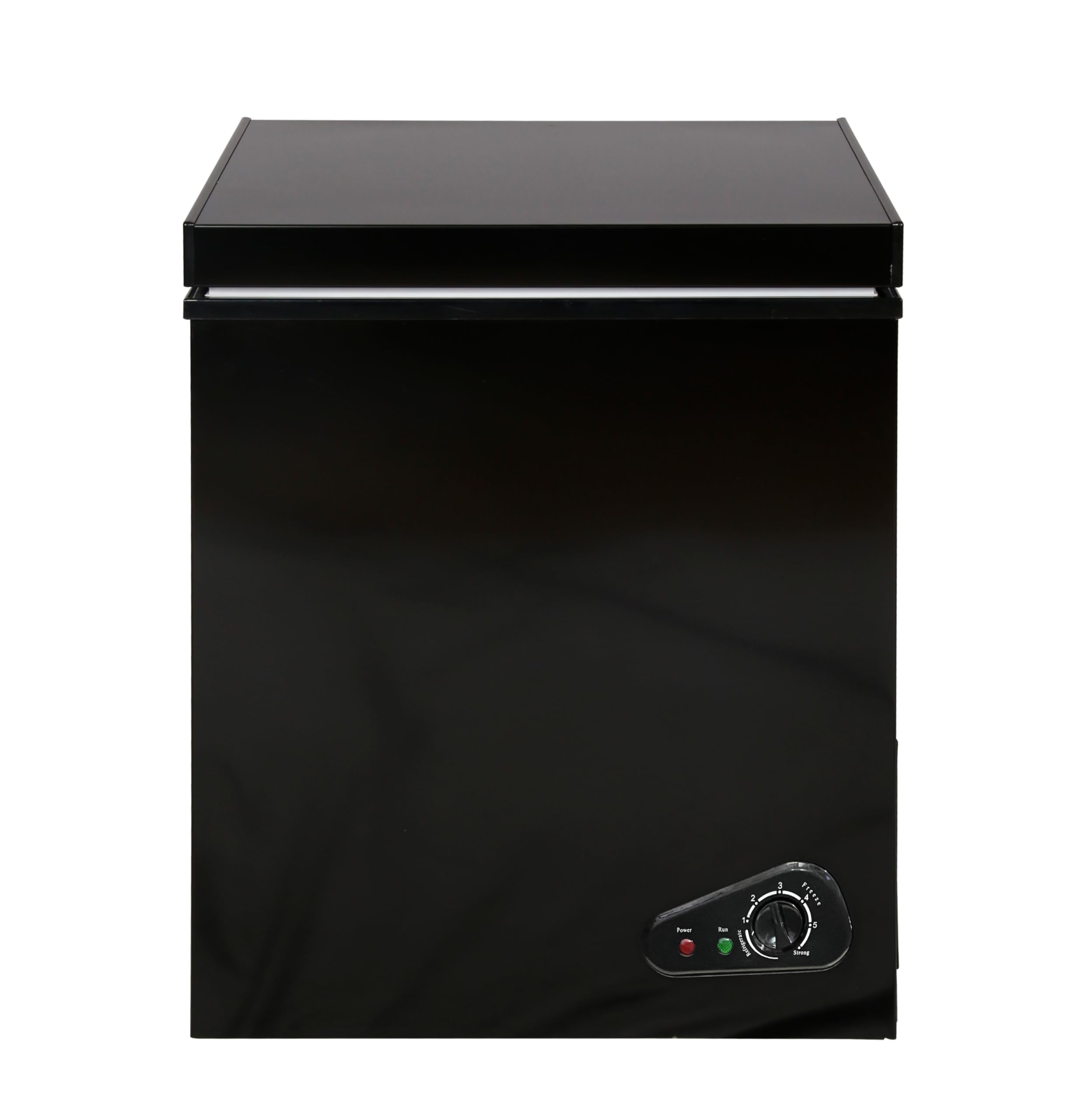 Chest Freezer 5.0 Cu.Ft Deep Freezer with 2 Removable Basket Small Freezer, Adjustable 6 Thermostat,Free-Standing Top Door, Energy Saving, Quiet Mini Freezer for Home/Garage/Dorm, Black