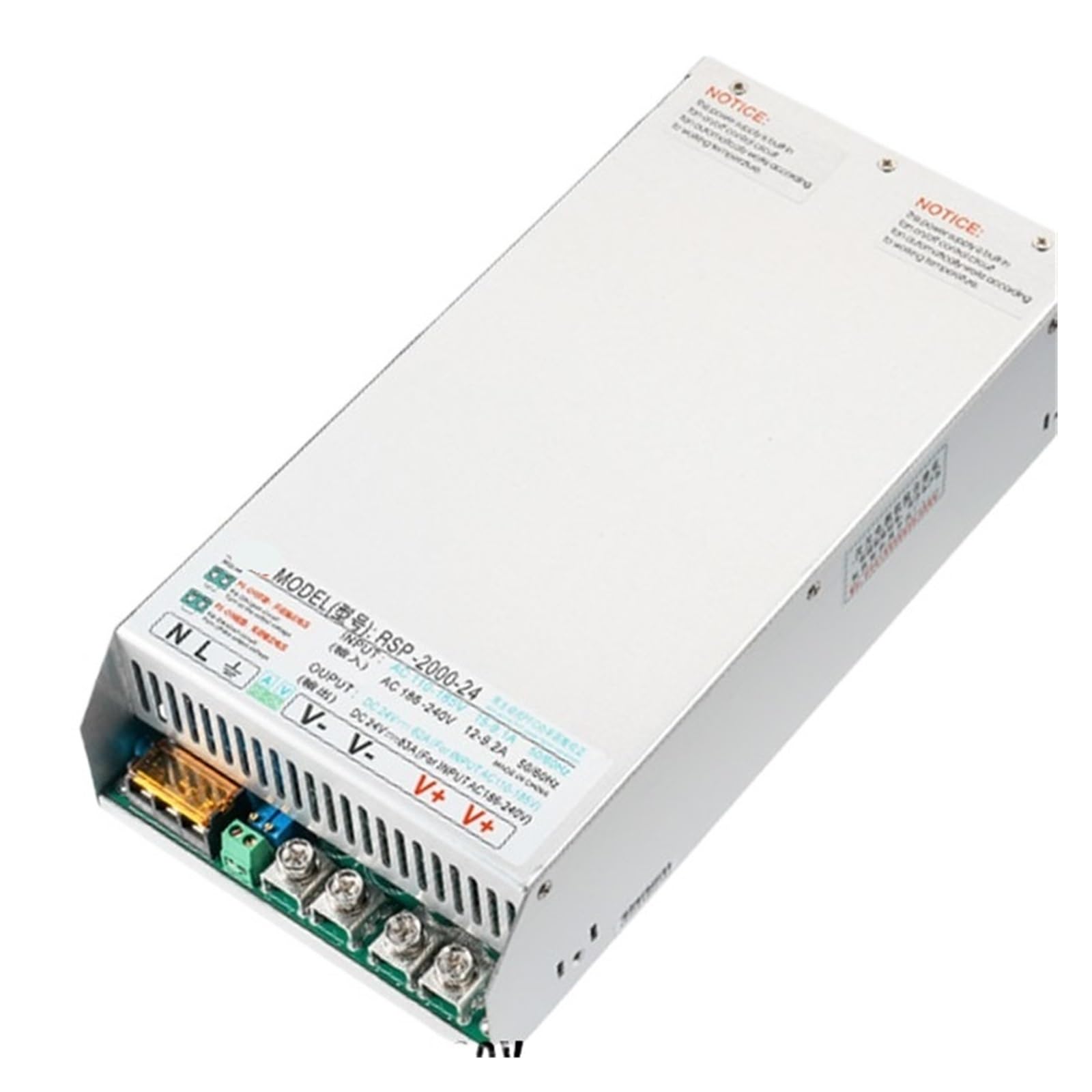Alimentatore Switching 2000W 0-24/36/48/60/72/110/220V CC/CV 100-240V AC/DC Trasformatore Regolabile di Corrente e Tensione(0-150V 13.3A_2000W)