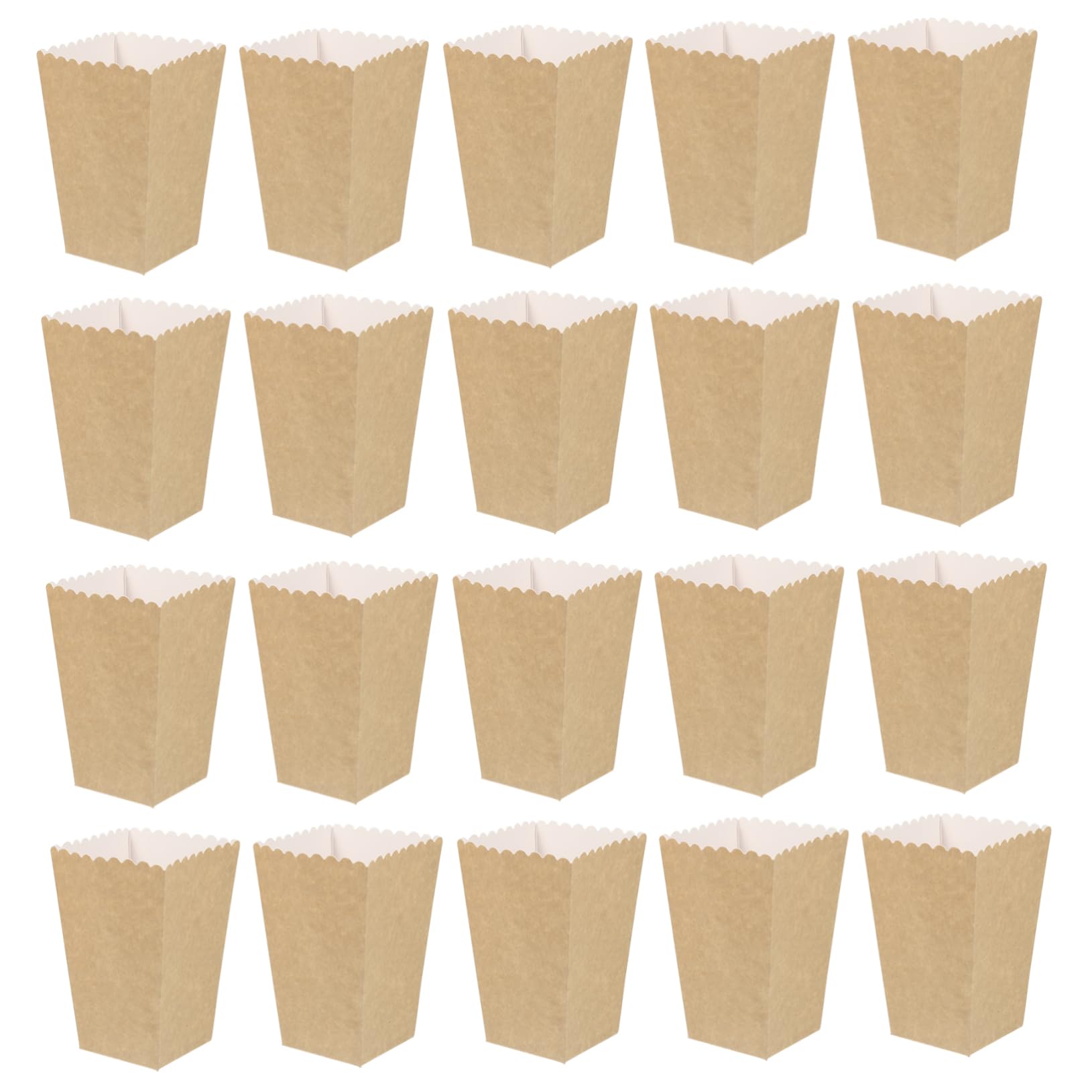 Mobestech Scatola Popcorn in Carta Kraft 50 Pezzi Versione 1 Khaki