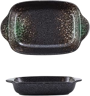 SHHMA naczynia do pieczenia naczynia naczynia do pieczenia Lasagna Patelnie Prostokątne Pieczenia Kamienna do kuchennego kuchennego piekarnika, 2 pak,D