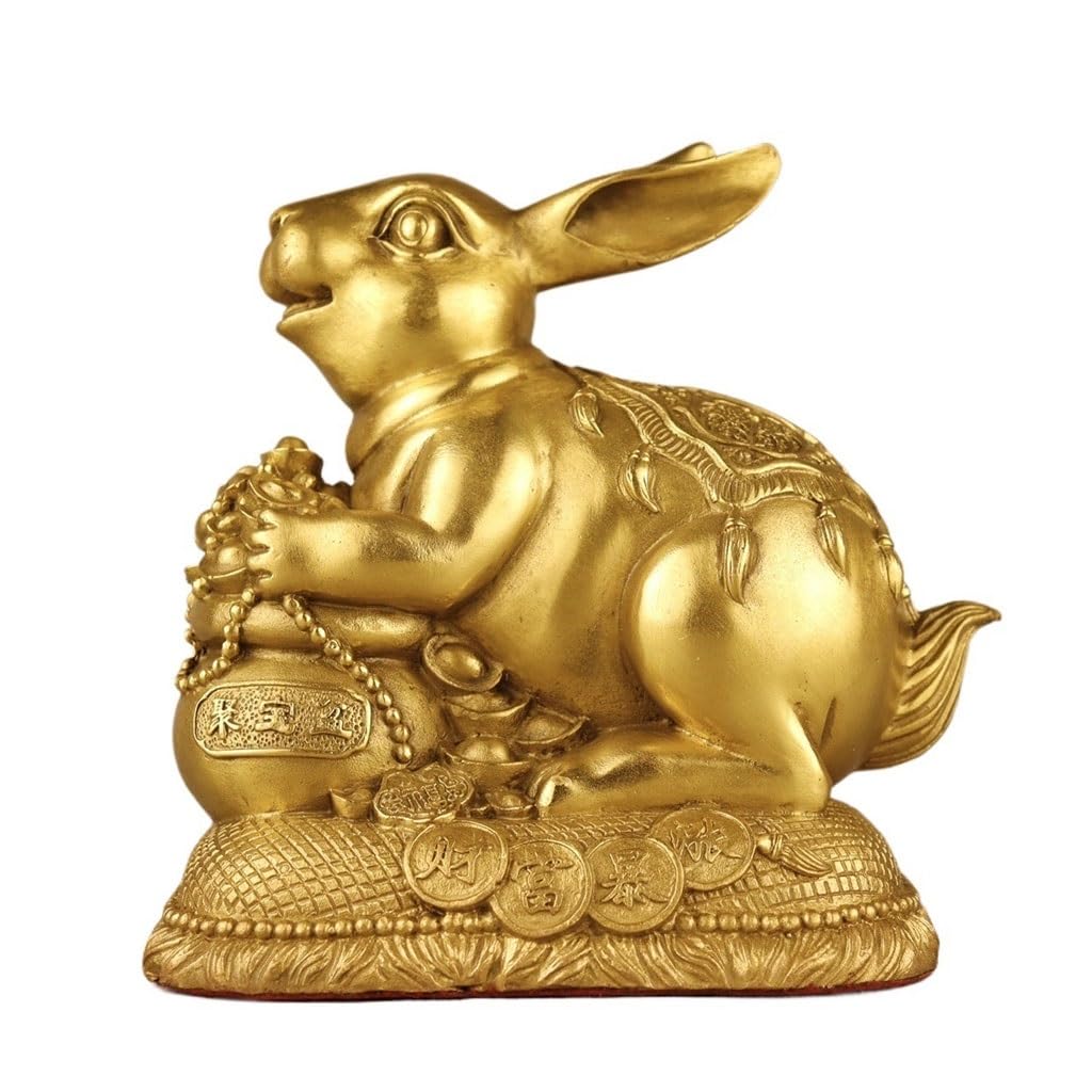 Figurine lapin en laiton pour sublimer un meuble d'entrée vide