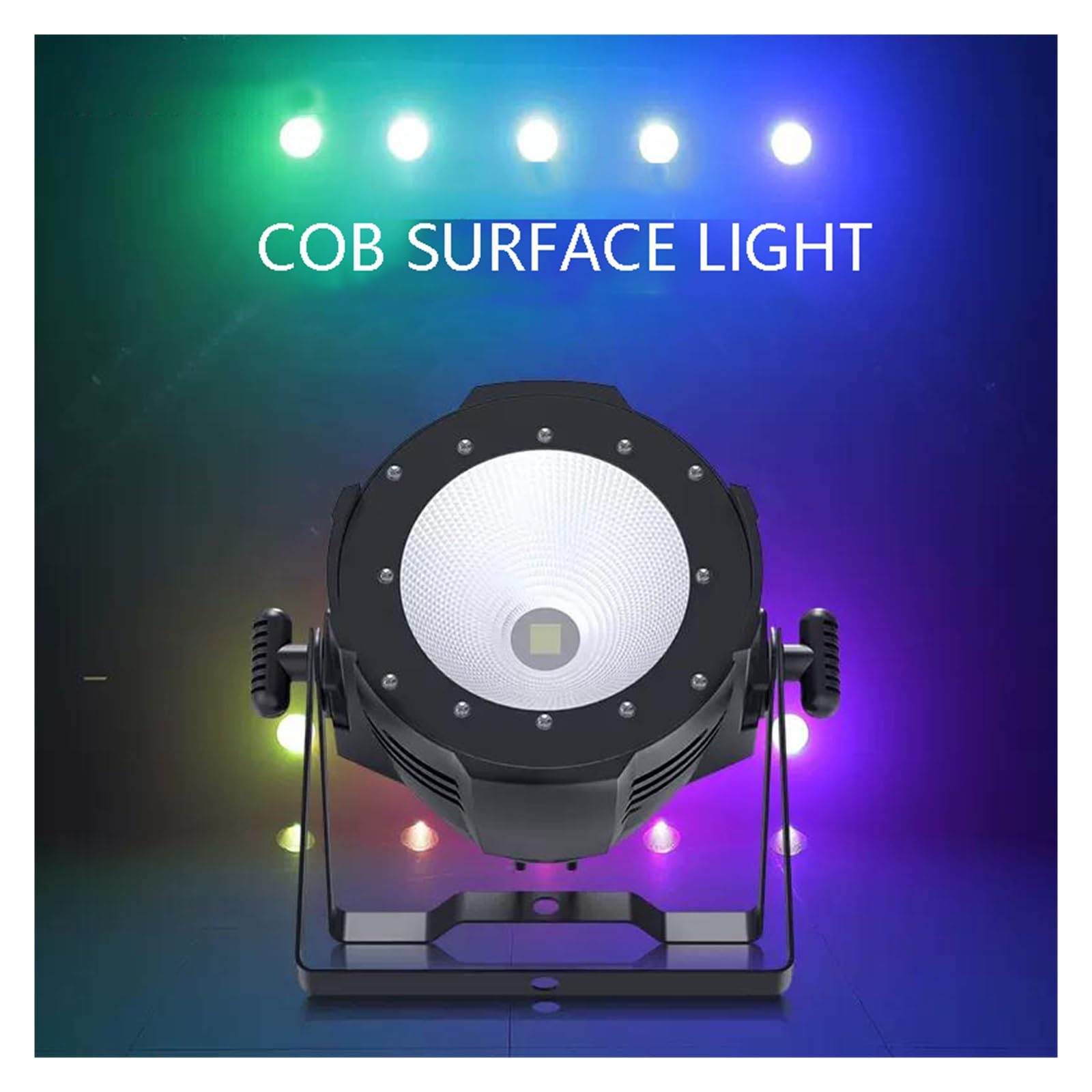 Luci stroboscopiche per DJ, luci da palco, LED Par COB 200W Tende bianche standard Illuminazione Custodia in alluminio DMX512 Luce da palcoscenico Teatro Chiesa Concerto DJ Light Spettacolo di luci fa