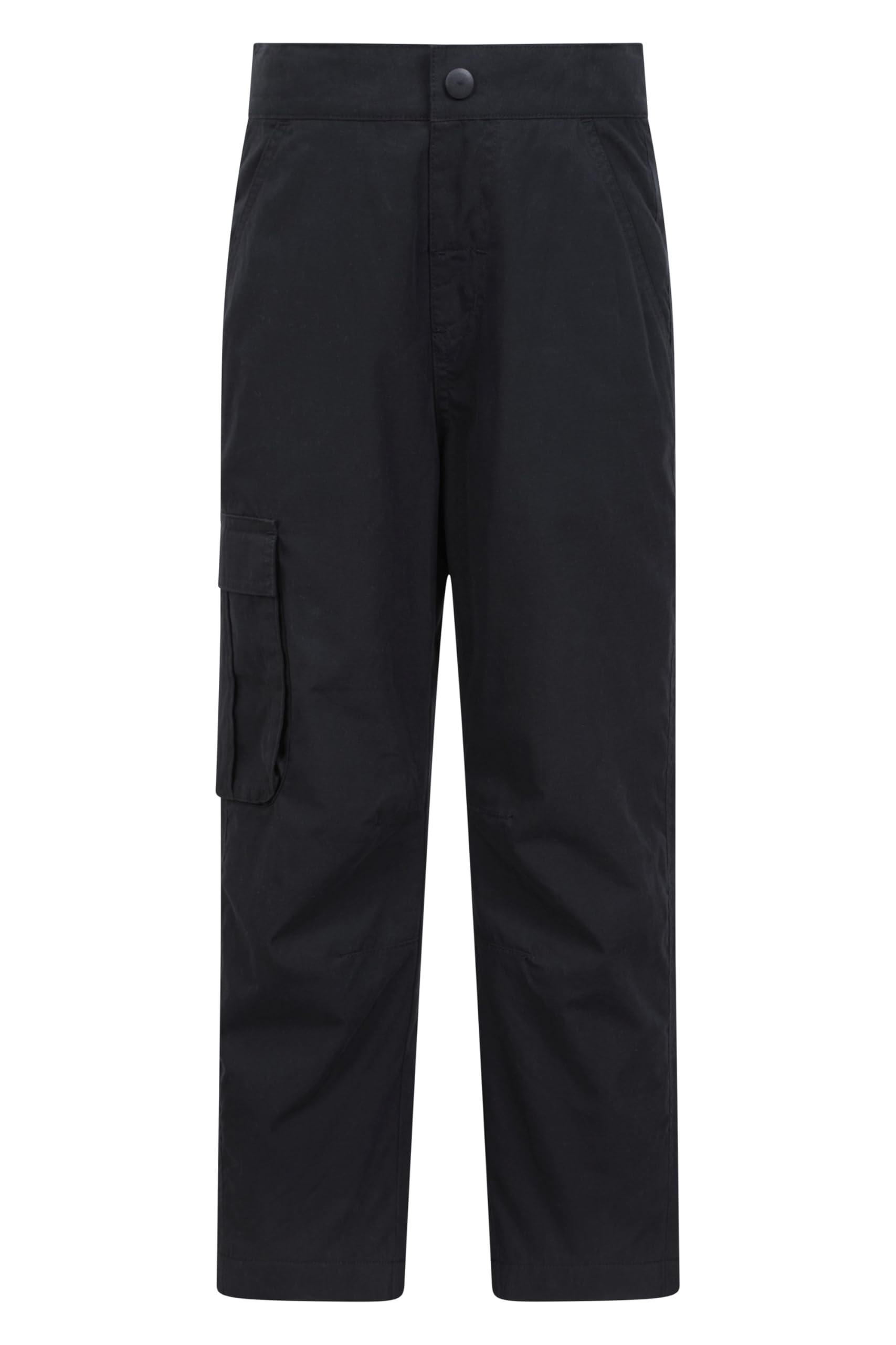 Mountain Warehouse Trek Youth Trousers – Quick Drying Children's Pants, 4 Pockets, Shrink & Fade Resistant Kids Trousers – Ideal for Travelling Cold Weather Black Kids Size 3-4 Years