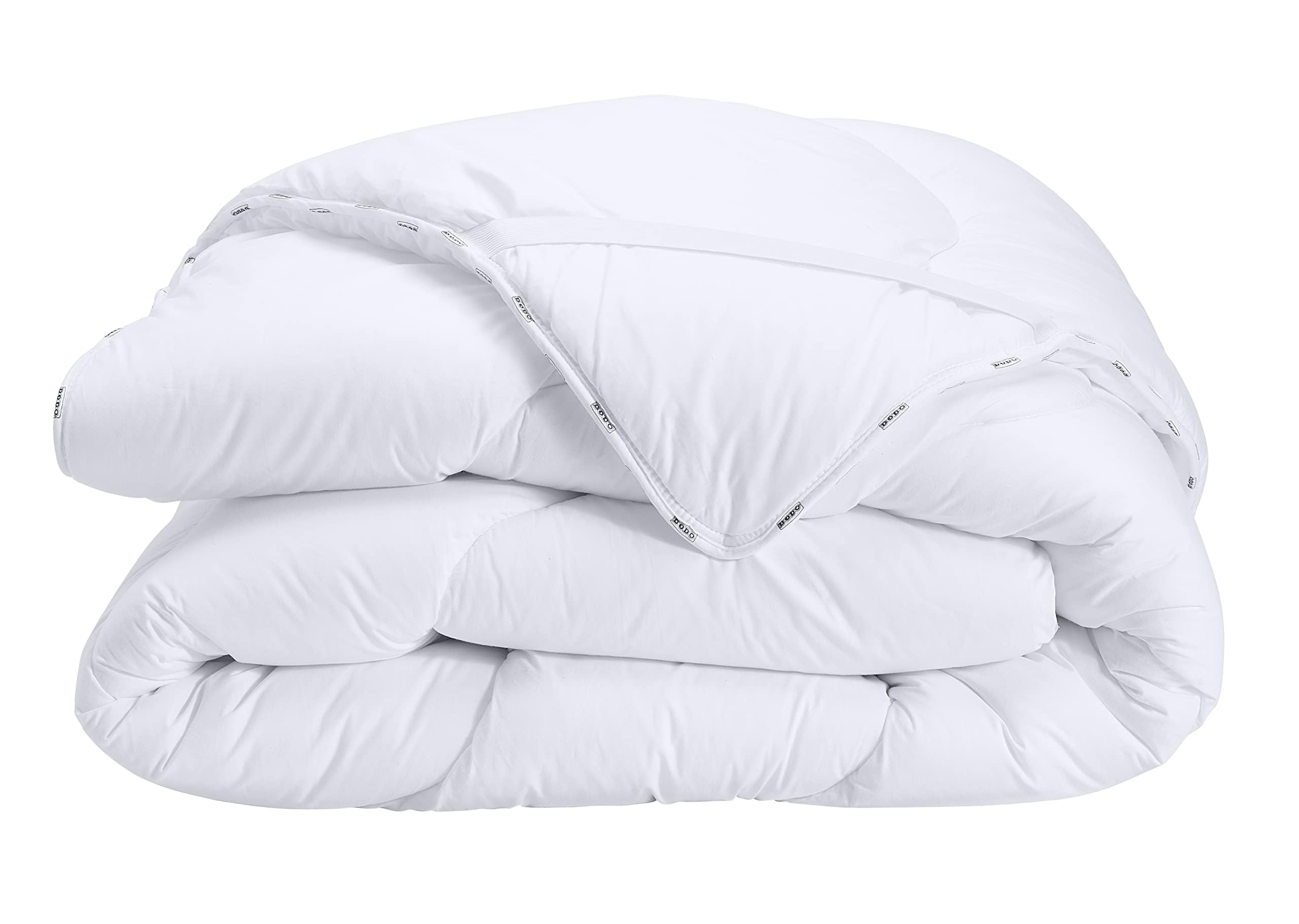 DODO - Surmatelas Ultra Confort 160x200 cm - pour Lit 2 Personnes - Micro-Respirant, Moelleux - Garnissage 100% Polyester Thermolite Reflex - 65% Polyester, 35% Coton - Lavable à 40°C