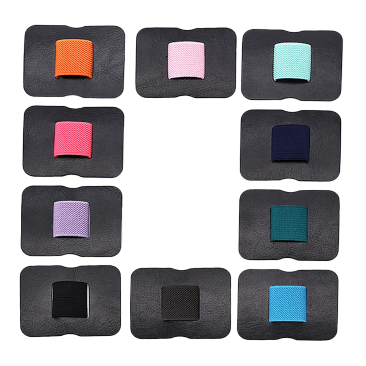 SHINEOFI 50 Stück Selbstklebender Stiftclip office organizer büro organizer büroartikel stifthalter für notizbuch kassenrollen stylofon selbstklebender Stifthalter Notebook-Stifthalter Pu