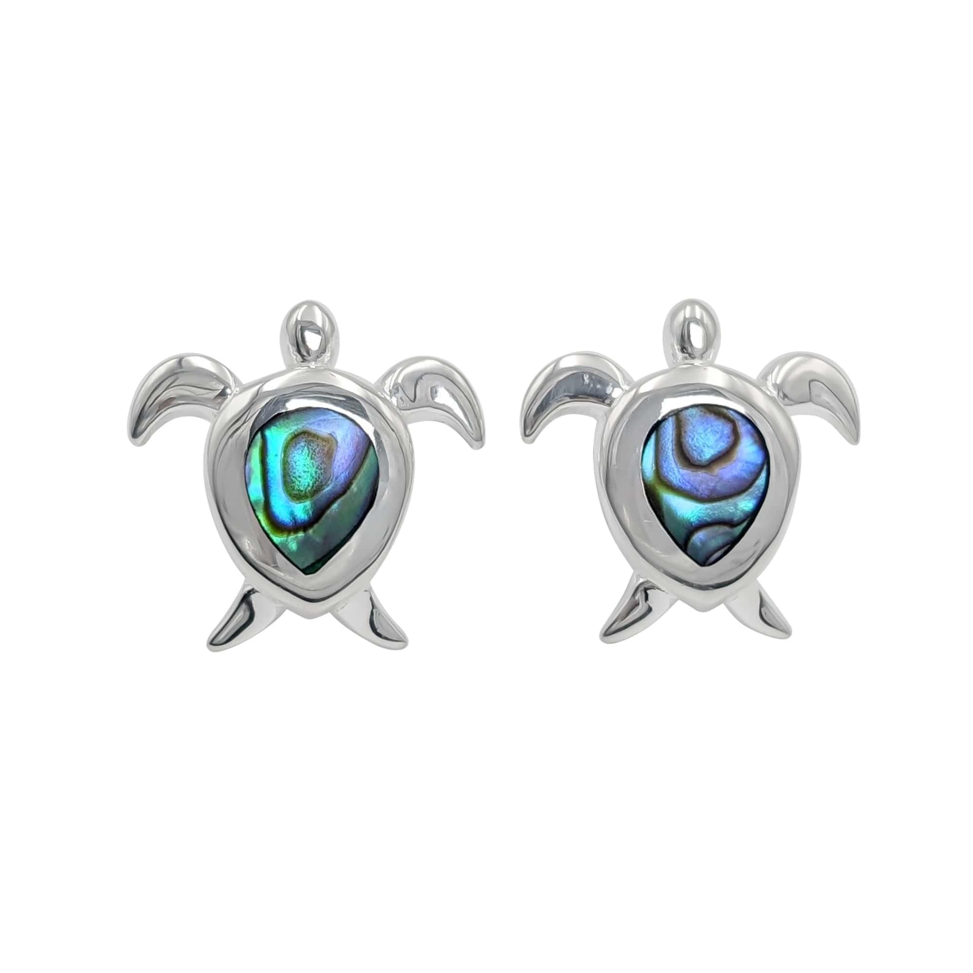 81stgeneration Pendientes Tortuga Plata de Ley | Pendientes Concha Abulón Fiesta Orejas | Aretes de Plata 925 Estilo Playa para Mujer | Joyas Vida Marina | Regalos Piedras Preciosas Adolescentes