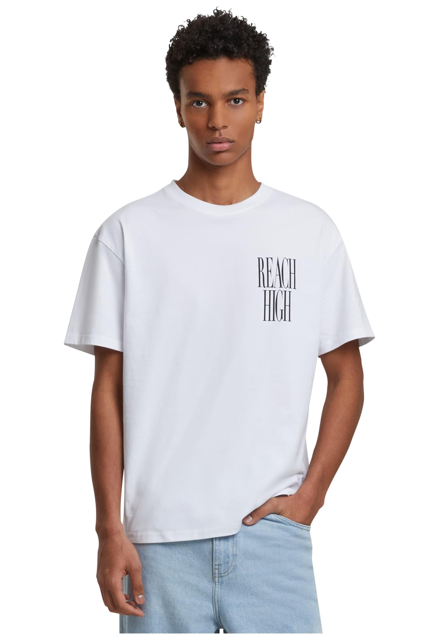 Mister Tee Reach High Oversize tee, Blanco, M