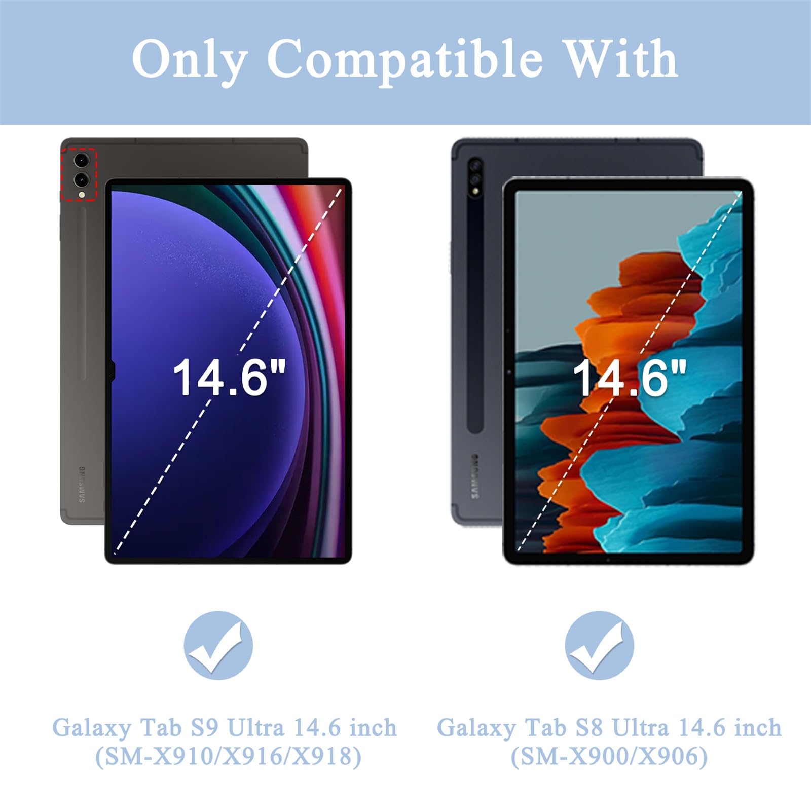 Amazon.com: Supveco Case for Samsung Galaxy Tab S10 Ultra/Tab S9