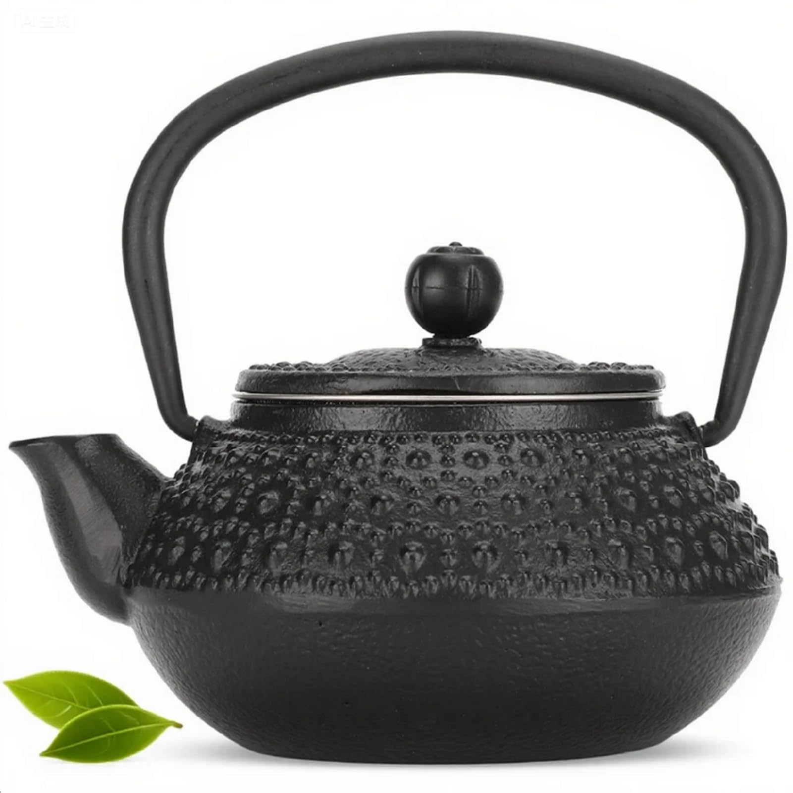 Théière en fonte noire 0,3 L avec infuseur service traditionnel