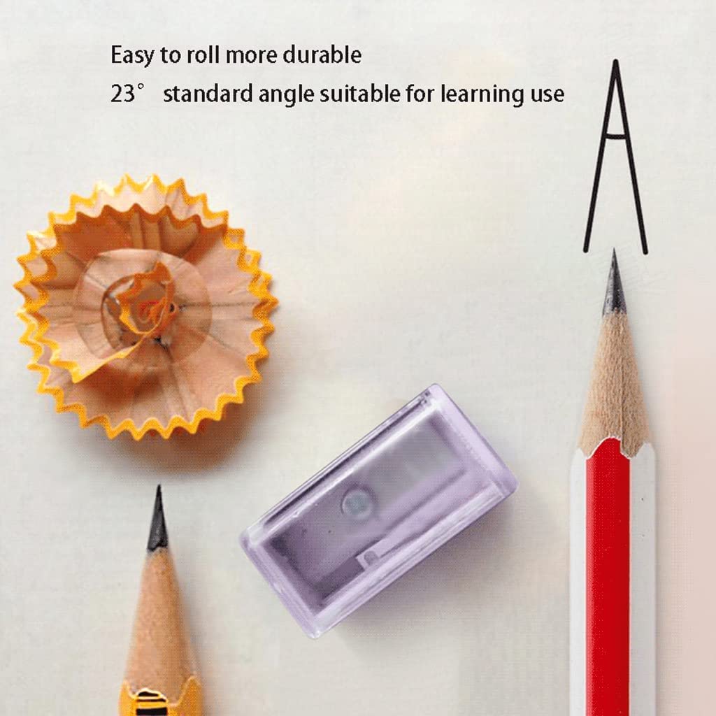 Temperamatite Vassoio per trucioli per la Scuola Mini temperamatite Manuale Piccolo e affilato Mini Scatola per briciole Portatile Temperamatite di qualità a Foro Singolo Arte