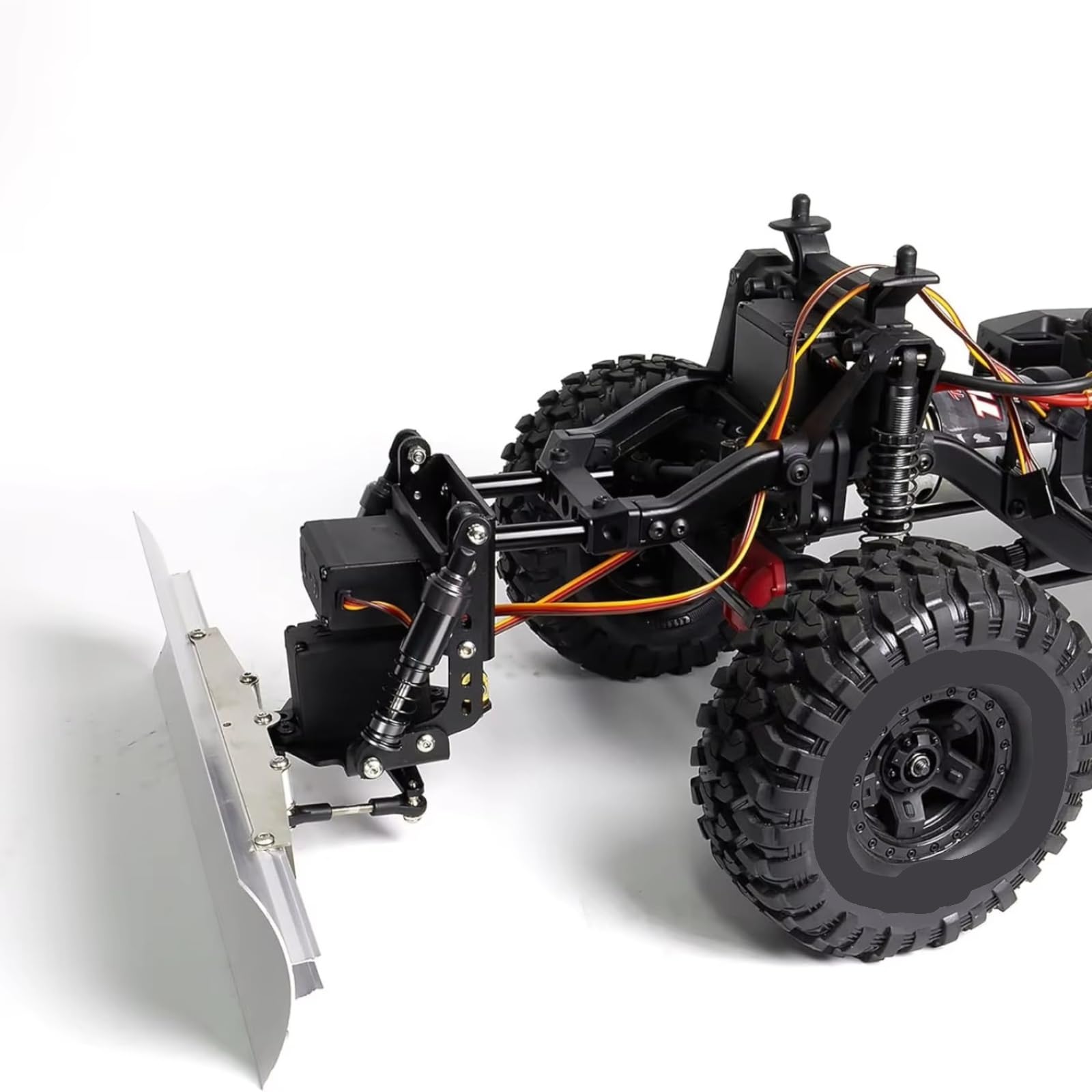 Compatibile Con TRX4 Per SCX10 II Per Redcat Gen8 1/10 RC Auto Parti Upgrade Kit Aratro Da Neve In Alluminio Con Due Servo Motori Accessori