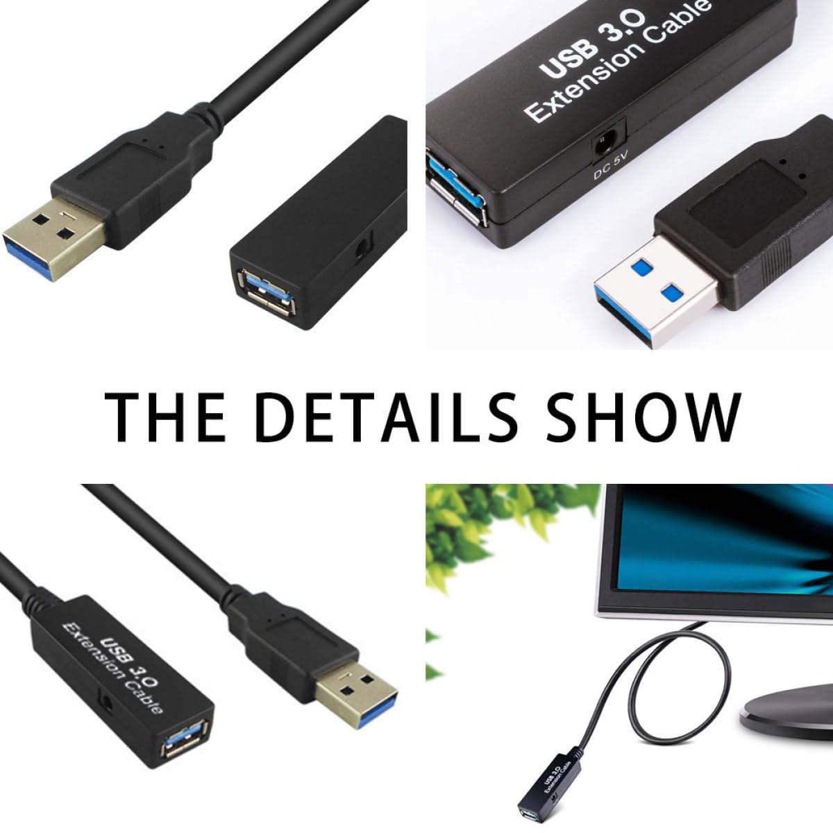Verlängerungskabel Stabiles Usb-datenkabel mit Trilaminarem Schutz Kompatibel für Maus Tastatur Langlebiges Kunststoff-kupfer-material Zuverlässige Signalübertragung