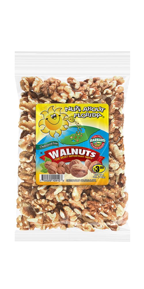 NUTS ABOUT FLORIDA Naf Walnut Halves & Pieces, 5 OZ