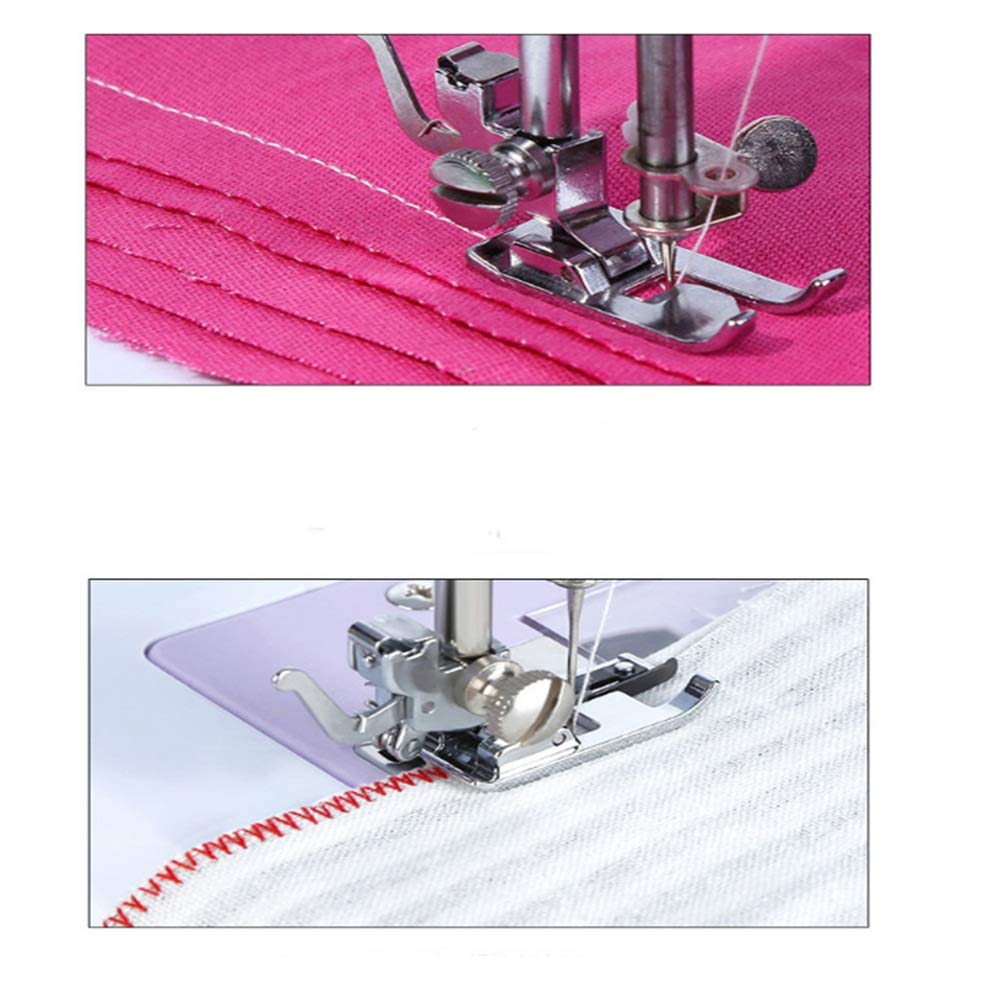 Máquina de Coser doméstica Máquina de Coser portátil Minifalda Máquina de Coser multifunción para Principiantes Sin adulterar para Coser Todo Tipo de Telas con Facilidad Máquinas de Coser (Blanco 28
