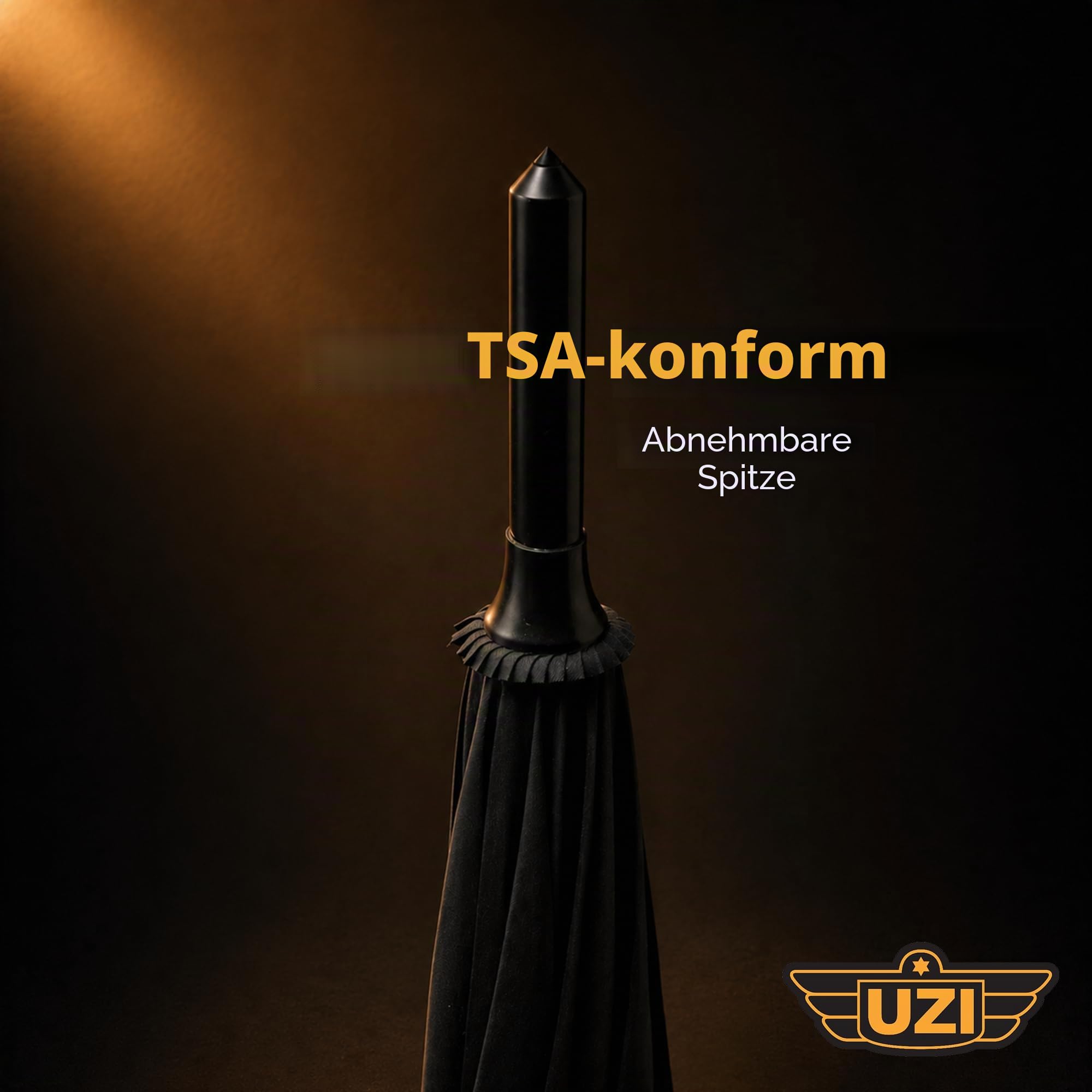 Uzi Tactical Self Defense Umbrella – Windproof Unbreakable Fiberglass Carbide Tip – Lightweight Large Portable Travel Umbrella