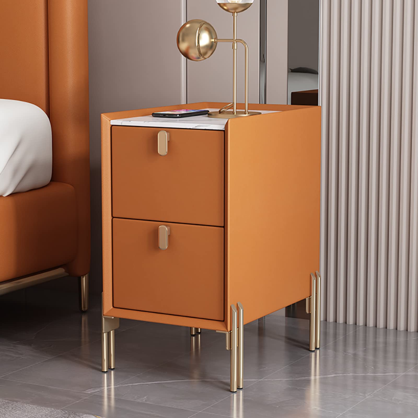 Amazon.co.jp: ミッドセンチュリーの狭いサイドテーブル|収納引き出し2