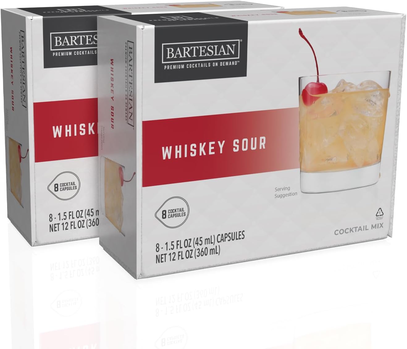 16-Pack Whiskey Sour Mixer Capsules for Cocktail Machine – Home Bar Mixology Cocktails Mix Pod Capsule Set To Use With the Bartesian Cocktail Drink Maker Machine