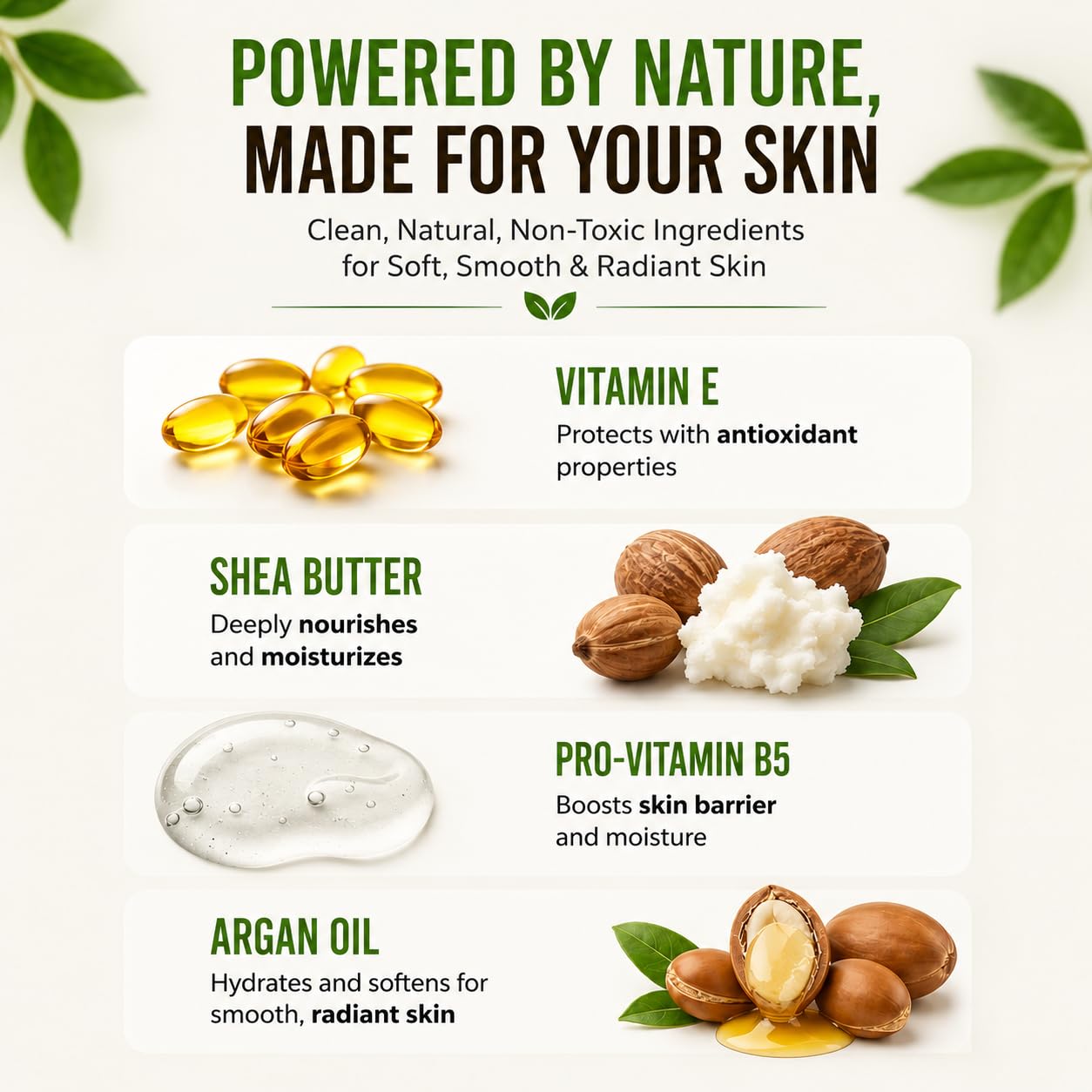 RaGaNaturals Balsam do ciała bez perfum, masło shea, argan, awokado, witamina E i B5, pochodzenia roślinnego, całkowicie naturalny, aromatyczny.