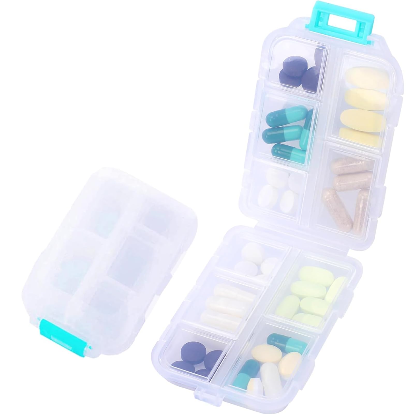 Snapklik.com : Travel Pill Organizer Portable Pocket Pill Case Small ...