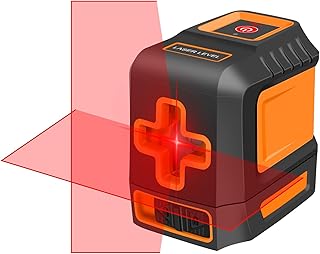 Techshining Laser Level with Self-Leveling, Cross Line Laser Leveler Construction Tool for Home Renovation DIY, Cabinet Ma...