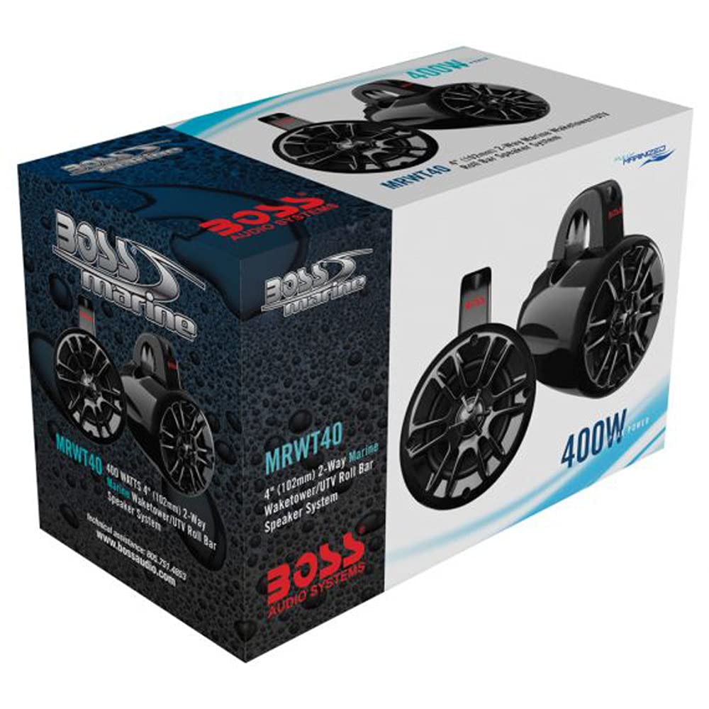 BOSS Audio Systems MRWT40 Marine Waketower Speaker System 400 Watts