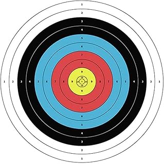 35Pcs Standard Non-Reflective Archery Paper Targets with Score Numbers for Barebow Archery Enthusiasts Beginner