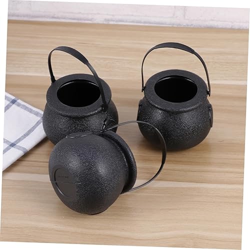 Miniatura 4 de NOLITOY 30 piezas de suministros de fiesta temática de mago, contenedor de refrigerios, decoración de Halloween, brujas, caldero, suministros de